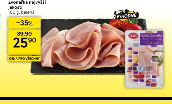 Le & Co Šunka Zvonařka nejvyšší jakosti