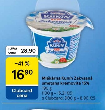 Mlékárna Kunín Zakysaná smetana