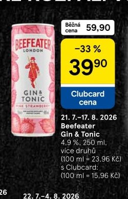 Beefeater Gin & Tonic 250 ml
