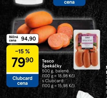 Tesco Špekáčky 500 g