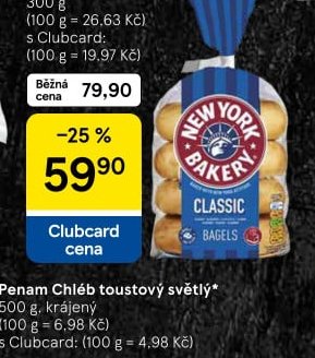 New York Bakery Bagel 300 g