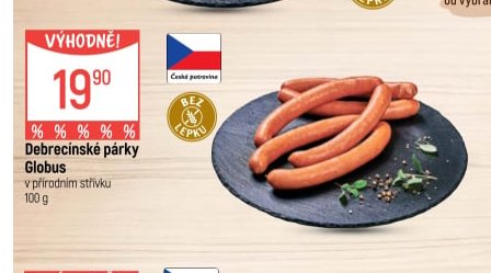 Debrecínské párky Globus