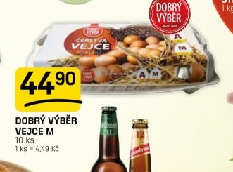 DOBRÝ VÝBĚR VEJCE M