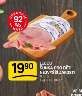 LE&CO ŠUNKA PRO DĚTI NEJVYŠŠÍ JAKOSTI