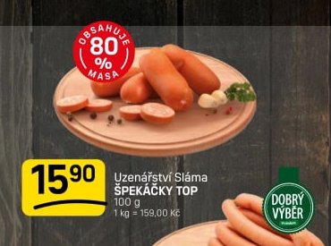 Uzenářství Sláma ŠPEKÁČKY TOP