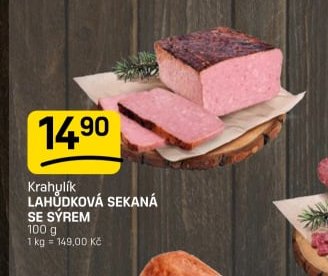 Krahulík LAHŮDKOVÁ SEKANÁ SE SÝREM