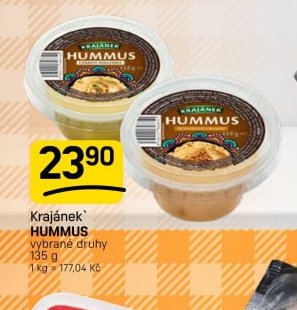 Krajánek HUMMUS vybrané druhy