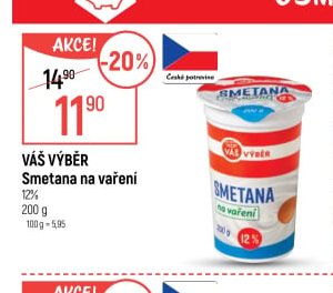 Váš Výběr Smetana na vaření