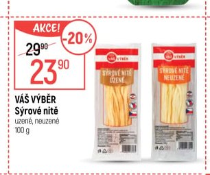 Váš Výběr Sýrové nitě uzené, neuzené