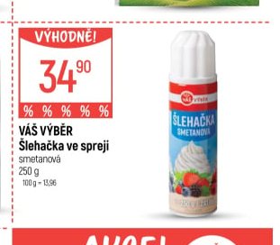 Váš Výběr Šlehačka ve spreji