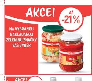 NA VYBRANOU NAKLÁDANOU ZELENINU ZNAČKY VÁŠ VÝBĚR