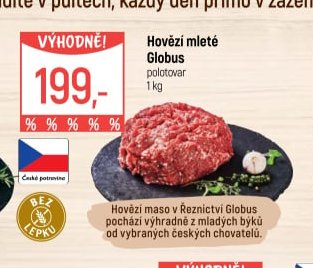 Hovězí mleté Globus