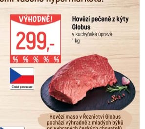Hovězí pečeně z kýty Globus