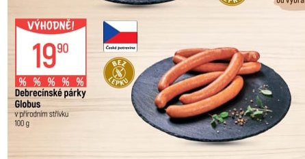 Debrecínské párky Globus