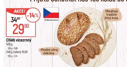 Chléb vícezrnný 500 g