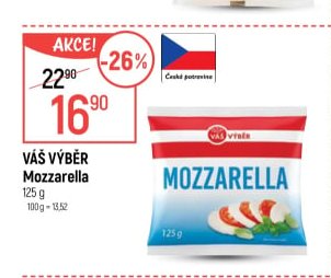 Váš Výběr Mozzarella
