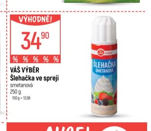 Váš Výběr Šlehačka ve spreji