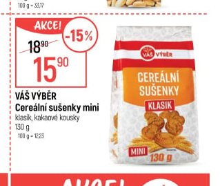 Váš výběr Cereální sušenky mini