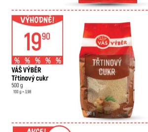 Váš výběr Třtinový cukr