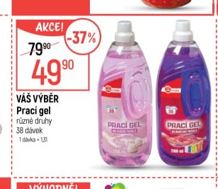 Váš výběr Prací gel
