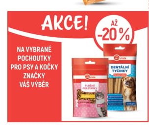 Na vybrané pochoutky pro psy a kočky značky Váš výběr