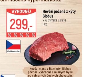 Hovězí pečeně z kýty Globus
