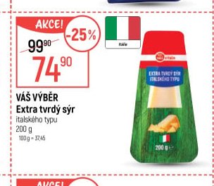 Váš Výběr Extra tvrdý sýr