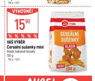 Váš výběr Cereální sušenky mini