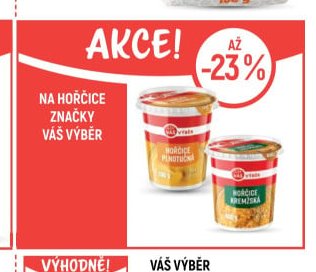 Na hořčice značky Váš výběr
