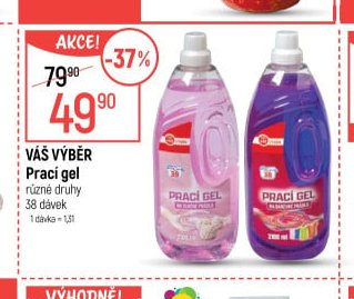 Váš výběr Prací gel