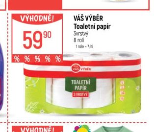 Váš výběr Toaletní papír