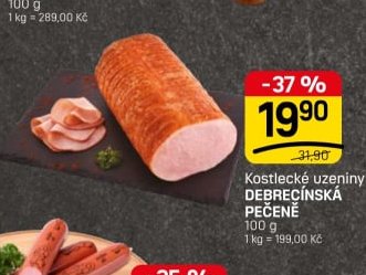 Kostlecké uzeniny DEBRECÍNSKÁ PEČENĚ