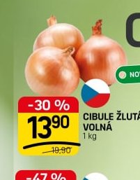 Cibule žlutá volná