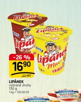 LIPÁNEK vybrané druhy 130 g