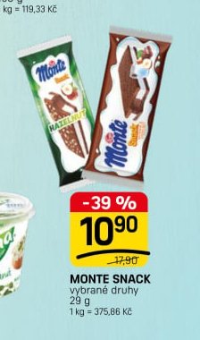MONTE SNACK vybrané druhy 29 g