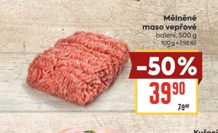 Mělněné maso vepřové