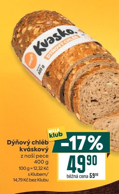 Dýňový chléb kváskový