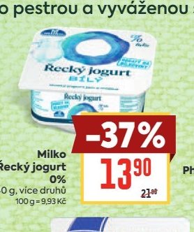 Milko Řecký jogurt 0%