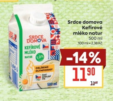 Srdce domova Kefírové mléko natur