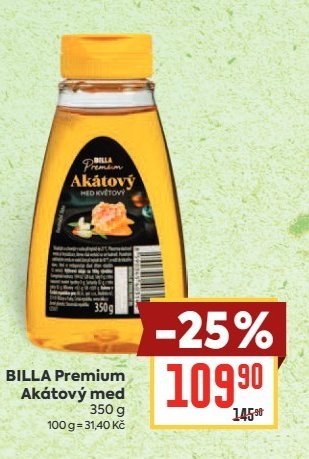 BILLA Premium Akátový med