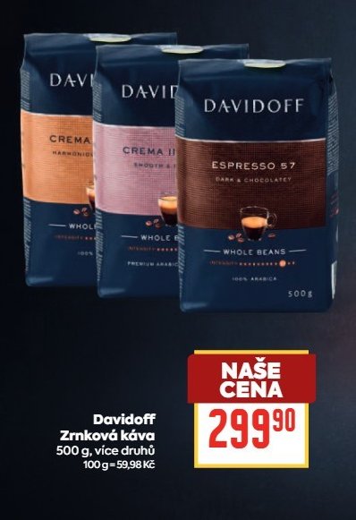 Davidoff zrnková káva 500 g