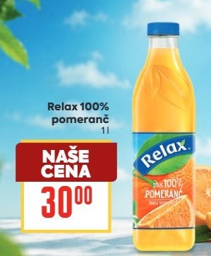 Relax 100% pomeranč 1l