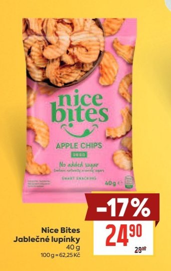 Nice Bites Jablečné lupínky 40 g