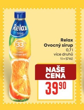 Relax Ovocný sirup