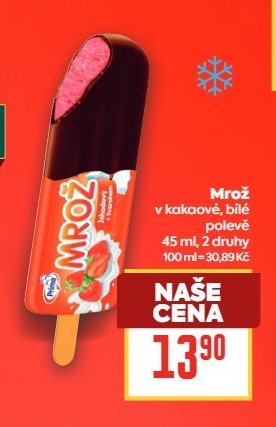 Mrož v kakaové, bílé polevě 45 ml