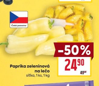 Paprika zeleninová na lečo