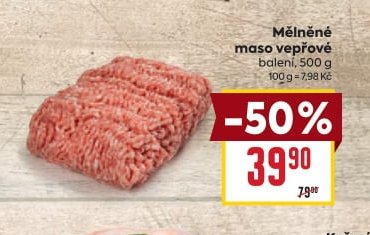 Mělněné maso vepřové