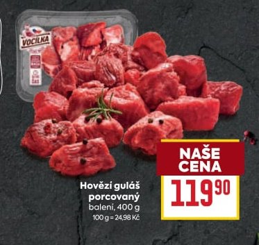 Hovězí guláš porcovaný