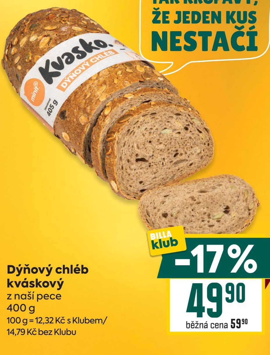 Dýňový chléb kváskový