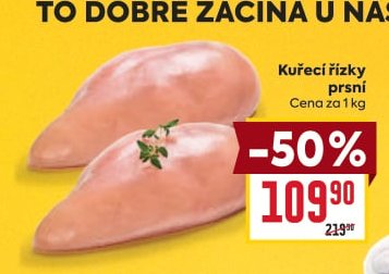 Kuřecí řízky prsní